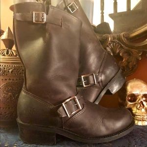 FRYE 12R Engineer Boots (Gaucho brown) Sz 7M